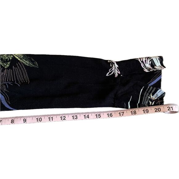 Free People Clear Skies Cold-Shoulder Tunic Dress Black Floral XS Boho Festival - Picture 8 of 8